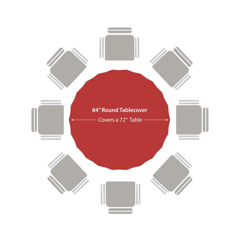 Party Dimensions Red Disposable Plastic Tablecloth for Round Tables (12 Pack) 84 inches Table Cloths for Parties, Events & Weddings, Indoors & Outdoors, Plastic Table Cover