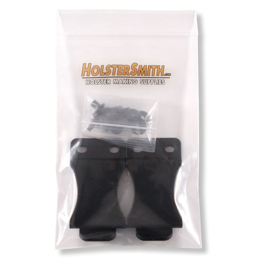 [2PCS] HolsterSmith FOMI Holster Clip for 1.50 Inch Belts – IWB/OWB with Mounting Hardware – USA Made - Adjustable Cant - for Kydex Holsters, Knife Sheaths, Inside Waistband Clips