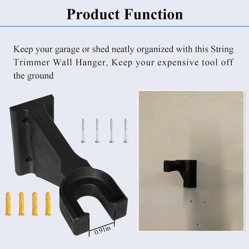 EGO Power | Premium Heavy-Duty Wall Hanging Holder for Garden Tools - Holds Up to 250lbs, 4-Hole Design