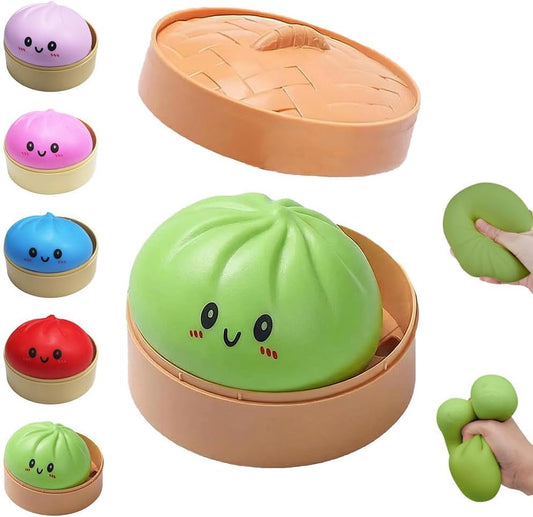 Squishy Dumpling | Mystery Box of Glittery Stress-Relief Squeeze Dumplings - Green
