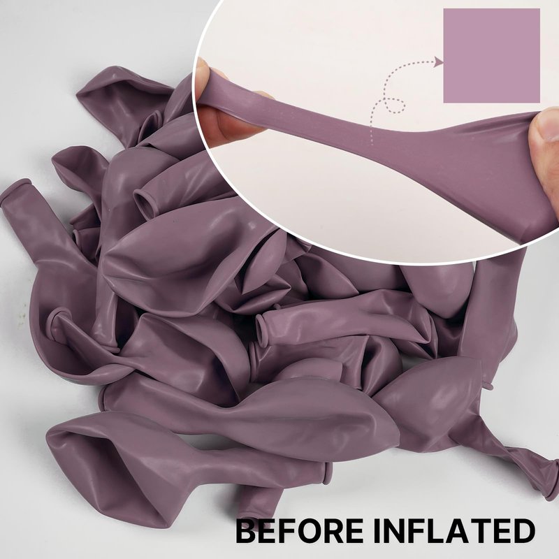 PartyWoo Dusty Purple Balloons 140pcs Different Sizes Pack of 18 12 10 5 Inch Lavender Boho Neutral Balloon Arch Kit for Baby Shower Graduation Butterfly Fairy Birthday Party Decorations Purple-F29