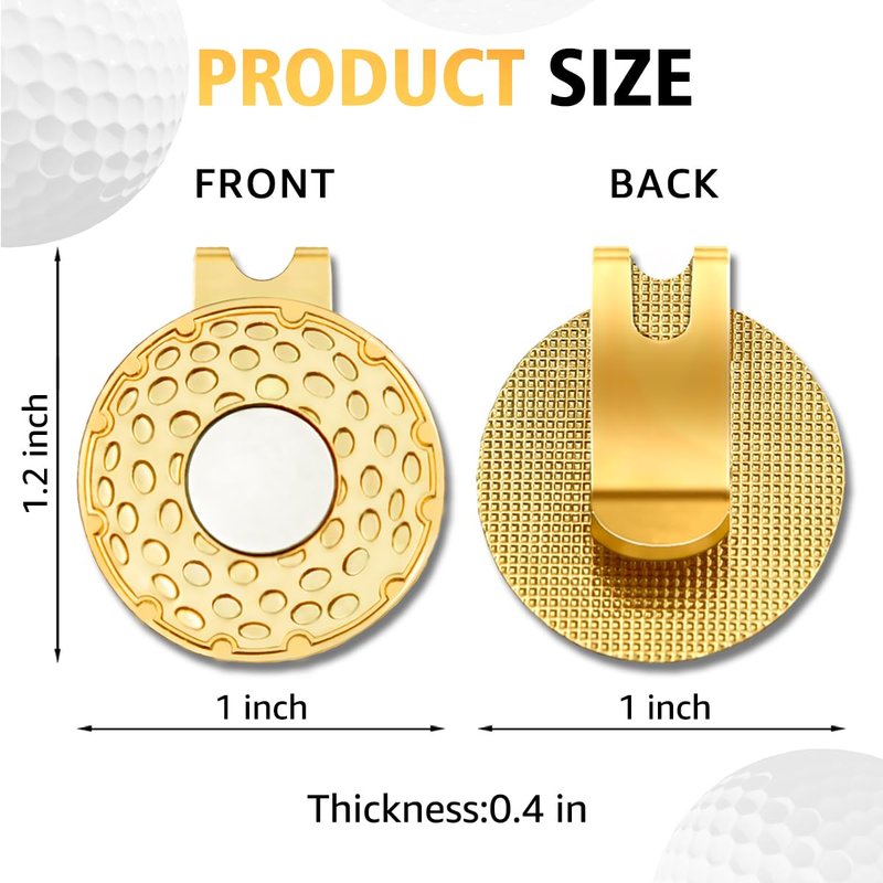 rofiowa Swing Giggle Sip Repeat Pink Gold Golf Ball Marker with Hat Clip, Funny Golf Accessories for Women, Christmas Mother's Day Birthday Gifts for Golf Fan Golfer, Novelty Golf Gifts for Her