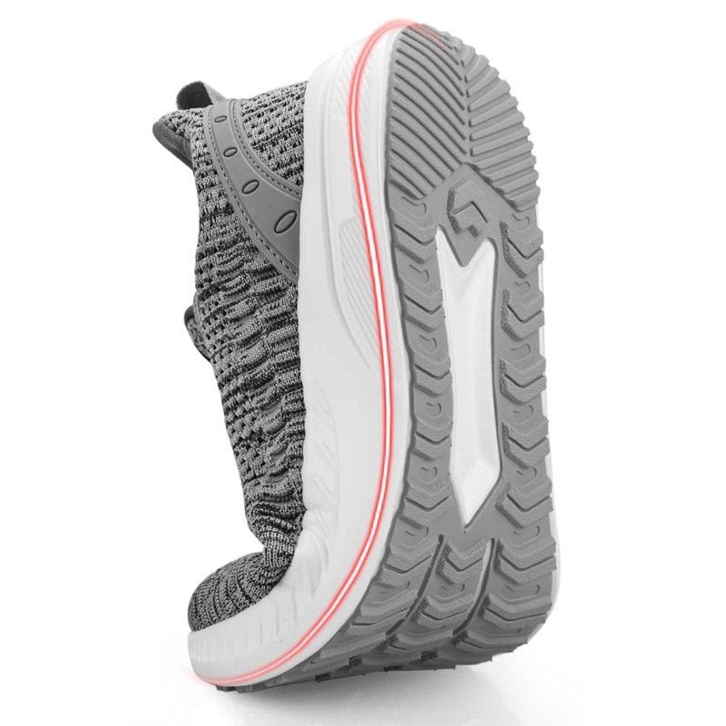 Feethit Mens Slip On Walking Shoes Blade Tennis Shoes Non Slip Running Shoes Lightweight Workout Shoes Breathable Mesh Fashion Sneakers Light Grey Size 10.5