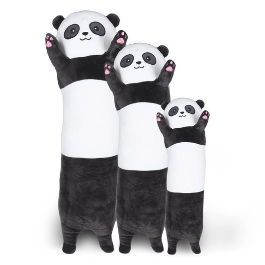ROPELOK Panda Plush Body Throw Pillow, 35.4" Long Stuffed Animal Pillow, Kawaii Soft Panda Plush Toy for Kids Children Xmas Birthday Gifts
