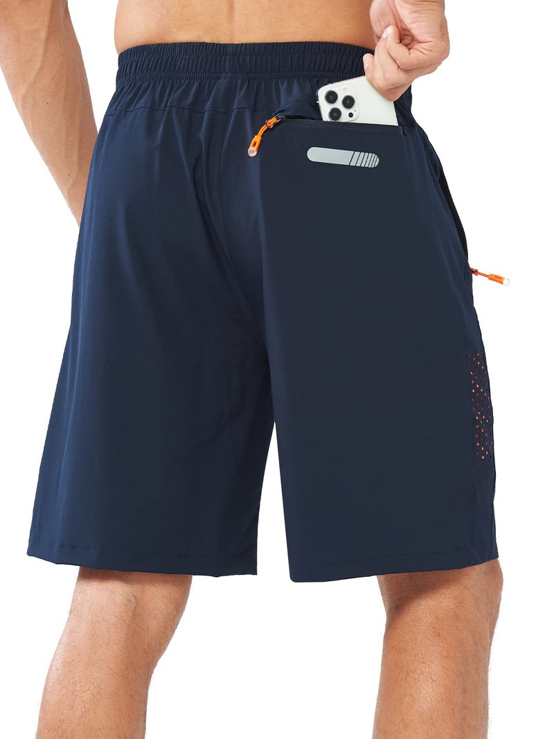 NORTHYARD Men's Athletic Running Shorts Quick Dry Workout Shorts 7"/ 5"/ 9" Lightweight Sports Gym Basketball Tennis Hiking Exercise NAVY-9inch S