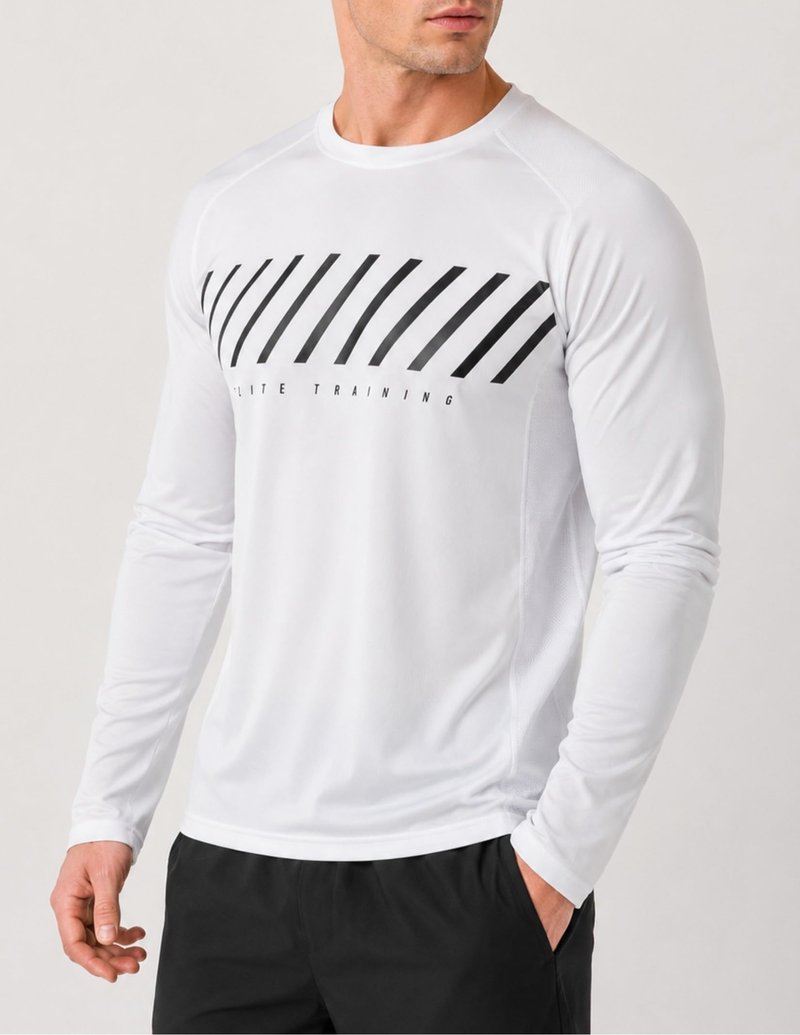 Liberty Imports 3 Pack Men's Long Sleeve Workout Shirts, Dry Fit Moisture Wicking Athletic Tops with Thumbholes (Set 3, Medium)
