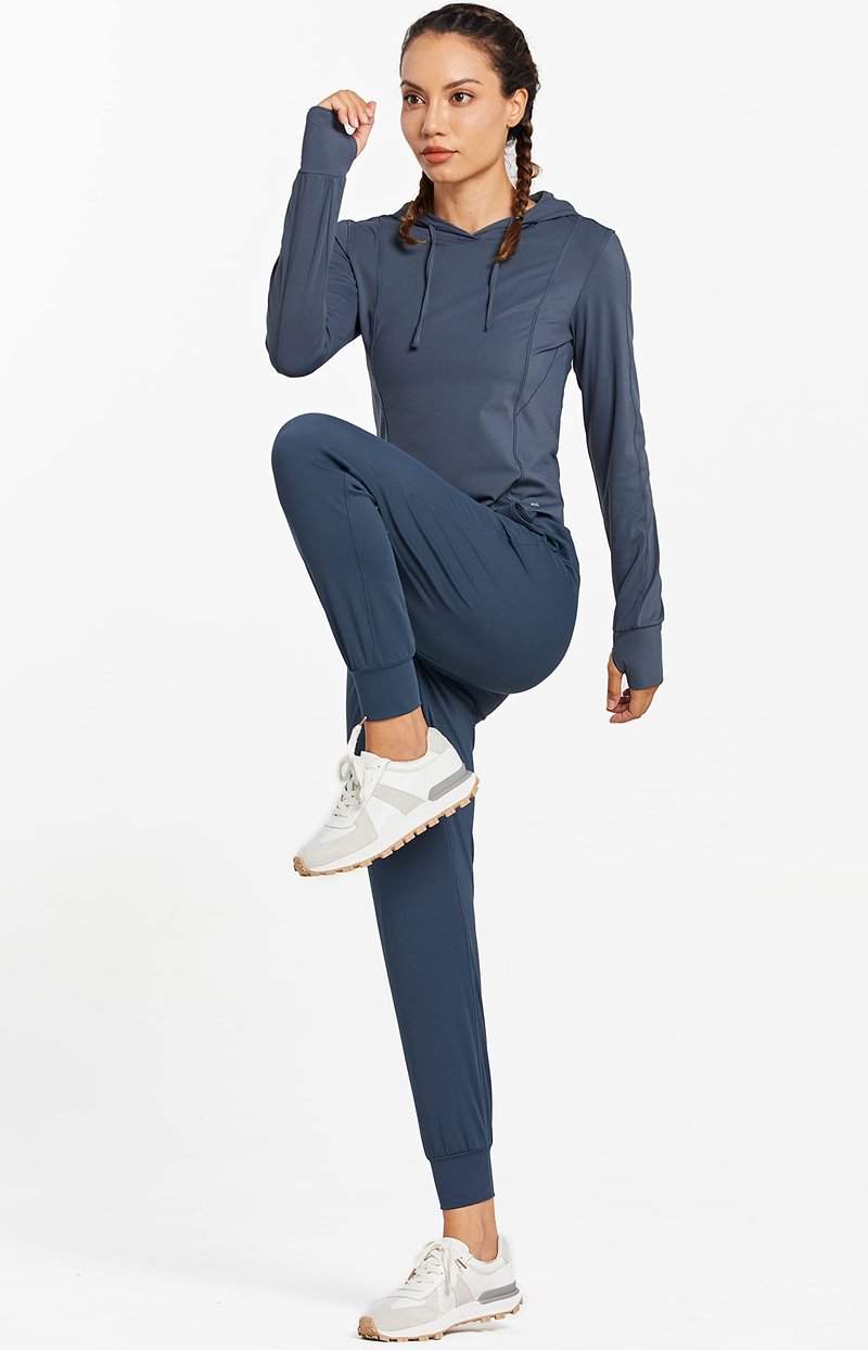 Libin Women's Joggers Pants Athletic Sweatpants with Pockets Running Tapered Casual Pants for Workout,Lounge, Navy Blue 3XL