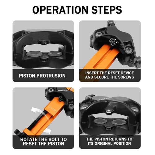 GodLOL Brake Tool for Shimano and SRAM, Piston Press Tool for Brake Caliper, Hydraulic Disc Brake Caliper Piston Press Tool Compatible with All Brands, for Quick Brake pad Replacement