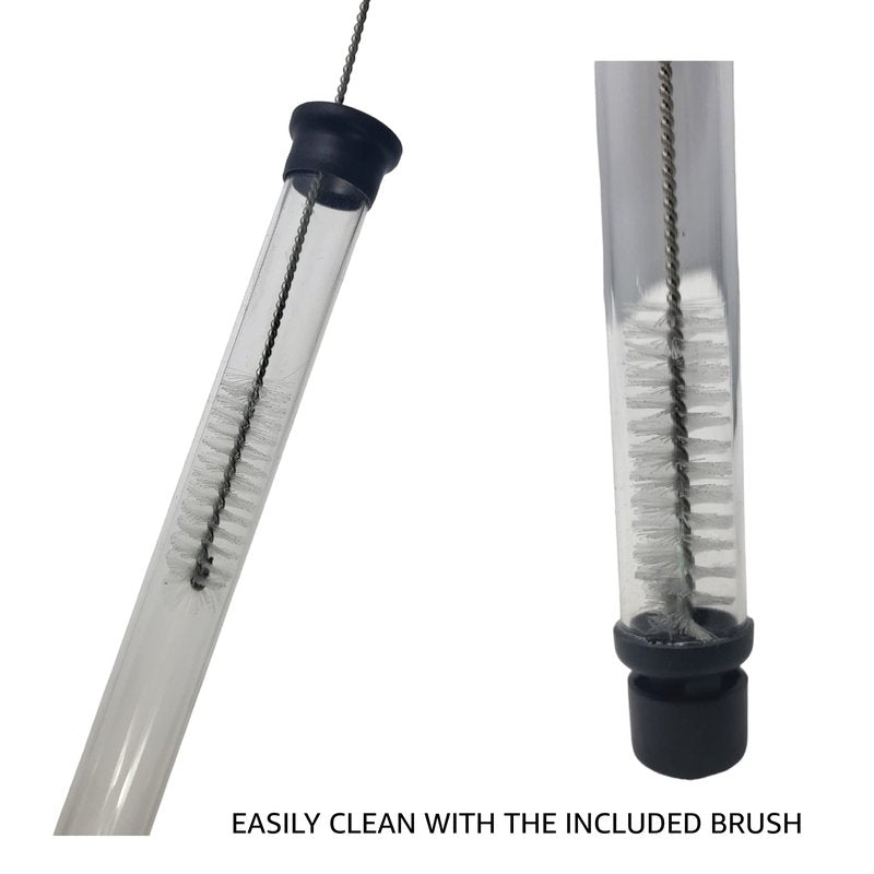 Fermtech Auto-Siphon Mini 15" with 6 Feet Food-Grade Tubing, Wand, & Brush Clamp - Essential Home Brewing Equipment Kit for Wine, Beer, and Kombucha Transfer - For Beginners and Bottling Supplies