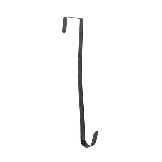 Sattiyrch 12" Wreath Hanger for Front Door,Steel Over The Door Hanger Hook,Wreath Door Hanger(Textured Bronze, 1)
