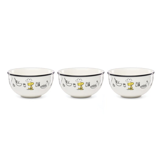 Lenox 897684 Chef Snoopy Mini Bowls, Set Of 3