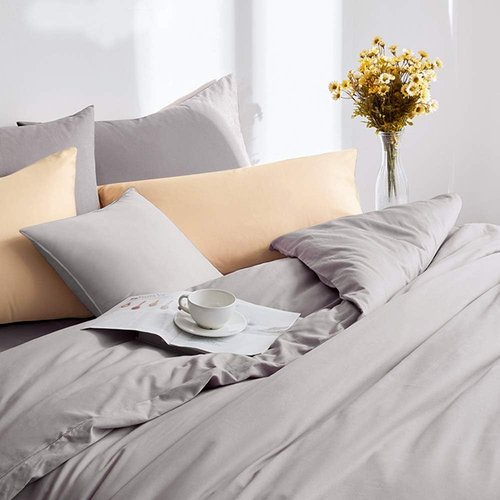 FLXXIE Microfiber Queen Pillowcases - Ultra Soft, Wrinkle & Fade Resistant | 20x30 Inches, Smoky Grey