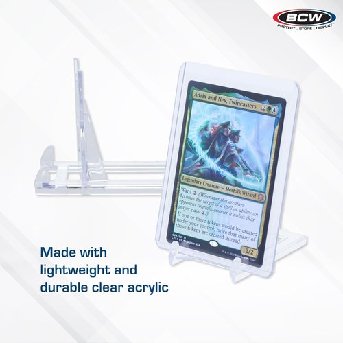 2-Piece Card Display Stands for Top Loaders & Screwdowns | 20 Pack Trading Card Holders