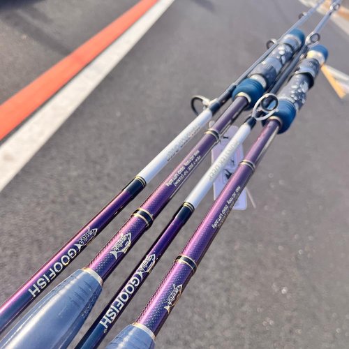 GOOFISH® Monster DEEP-7ft(213cm) Length PE4-7 Jig 200-700g Japan Fuji Solid Nano Slow Pitch Jigging Rod (Casting&Left Spiral Guide WRAP, Butt Joint(2PIECE) Model)
