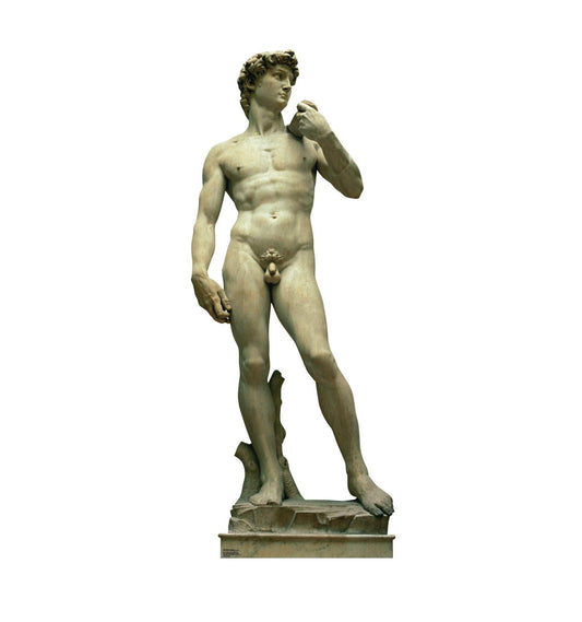 Cardboard People Statue of David Life Size Cardboard Cutout Standup - Italy Party Theme