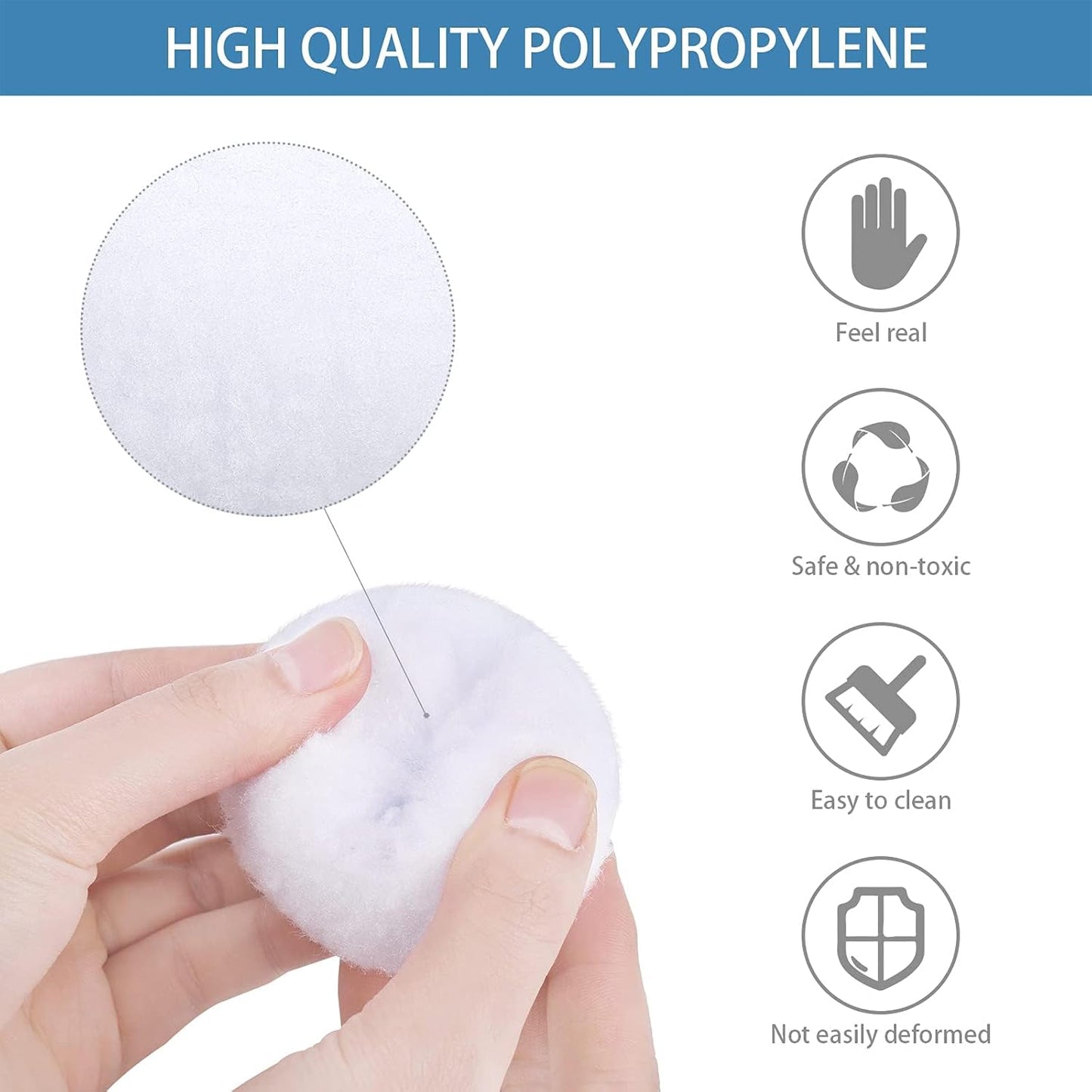 URATOT Snow Toy Balls - 40 Pack Plush Fake Snowballs for Kids' Indoor Winter Games | Soft & Safe