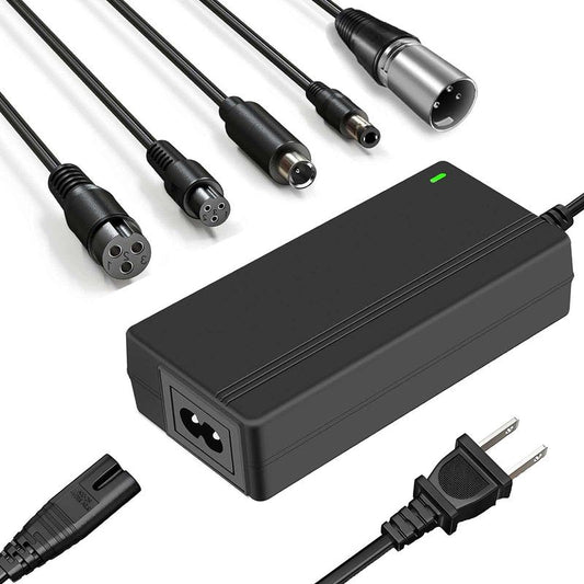 42V 2A Replacement Charger for 36V Electric Scooter Ebike Lithium Battery, 5 in 1 Scooter Charger for Gotrax, Jetson, Swagtron, Brid, Segway, Razor, Sisigad, Xiaomi,Ninebot