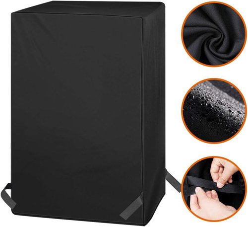 iCOVER Outdoor Waterproof Smoker Cover - Heavy-Duty Protection for 22"X22"X40" Grills | Black