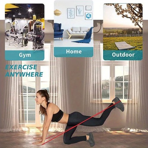 Professional Resistance Bands Set - Versatile Pull Up Bands for Working Out, Physio Therapy, and Muscle Training; Includes Door Anchor & Handles for Home Fitness - Ideal for Both Men and Women