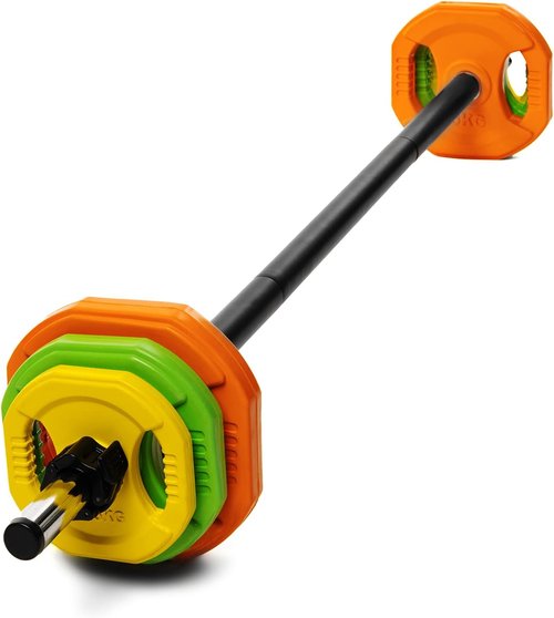 Adjustable Barbell Weight Plates Set for Home Gym - AmStaff Fitness Cardio Pump
