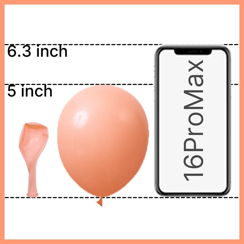 PartyWoo Peach Balloons 50 pcs 5 Inch Small Mini Pastel Light Orange Peachy Pink Latex Balloons for Wedding Baby Shower Gender Reveal Graduation Birthday Party Decorations Peach-Y21