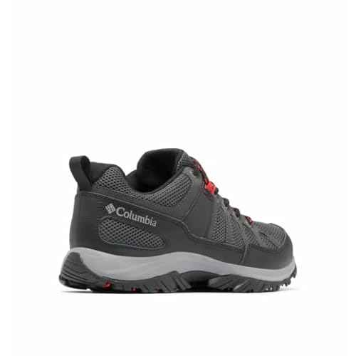 Columbia Men's Granite Trail Waterproof, Shark/Mountain Red, 14