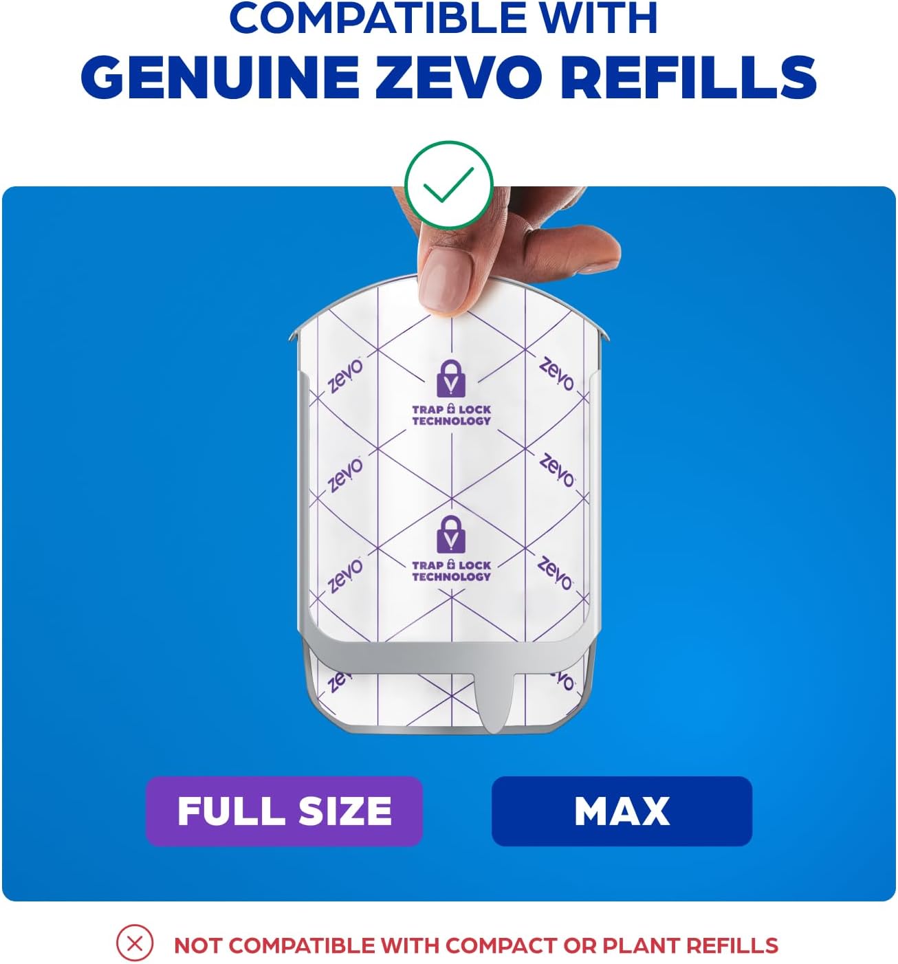 Zevo Flying Insect Trap - Indoor Bug Catcher with 3 Refill Cartridges | UV Light Technology for Flies