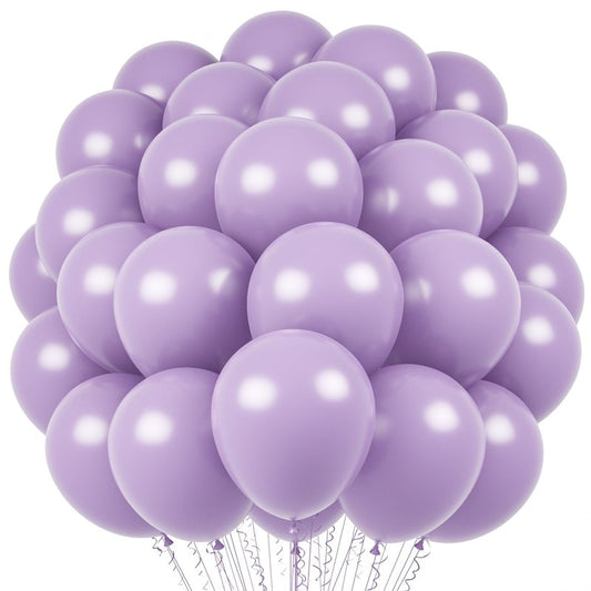 Voircoloria Lilac Purple Balloons, 66pack 12inch Faded Purple Latex Party Balloons for Wedding, Birthday, Graduation, Bridal Shower, Baby Shower, Gender Reveal, Anniversary Party Decorations