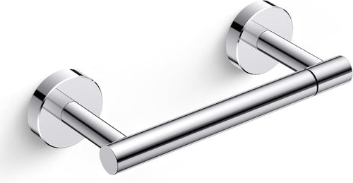 FORIOUS Toilet Roll Holder - Rustproof Stainless Steel Double Post Design | Chrome Finish