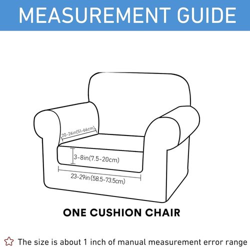 Hyha Waterproof Couch Cushion Covers - Stretch & Non-Slip Sofa Slipcover for Dogs | Washable Grey (Small)