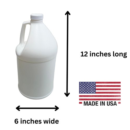 Guided Candles Reusable 1-Gallon Plastic Jug with Handle, BPA-Free HDPE, Leak-Resistant Child Safety Screw-on Lids and regular Screw-on Lids, (Pack of 4) Made in the USA