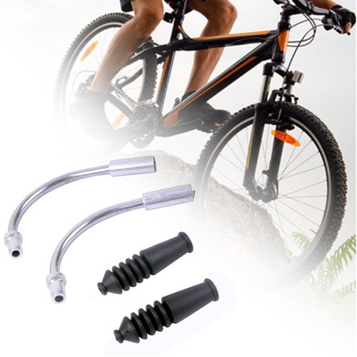 Bicycle V-Brake Pipe V Brake Elbow with Rubber Sleeve Bicycle Parts - Bike V Brake Noodles Cable Flexible brake elbow Bicycle brake drape Elbow cable protector