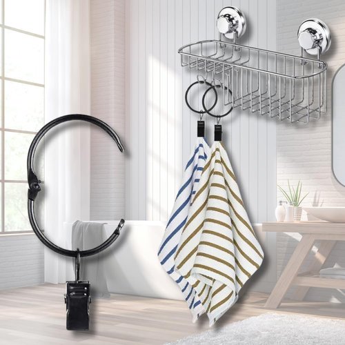 Clip Stainless Steel Openable Circle Hooks Curtain Clips, 30 Pack Hanging Party Lights Hangers Gutter Photo Camping Tents, Art Craft Display, Garden Courtyards Decoration, 1.5 Inch Black