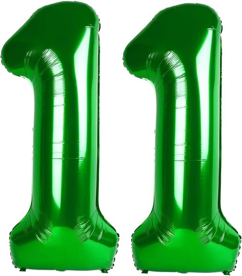 Green Number 11 Balloon - 40 Inch 11th Birthday Decoration | Perfect for St. Patrick's Day Parties