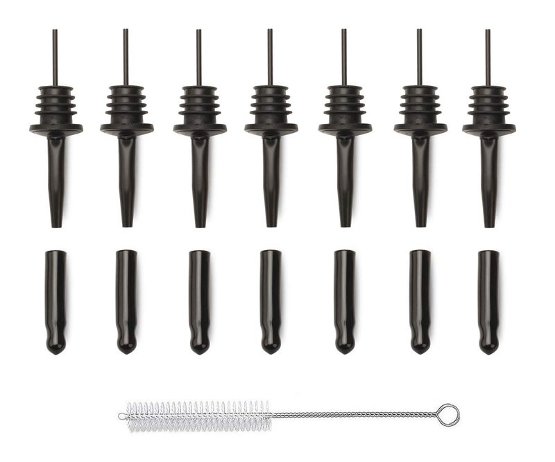 Pour Spouts for Liquor Bottles Speed Pour Pourers with Dust Cap 7+7