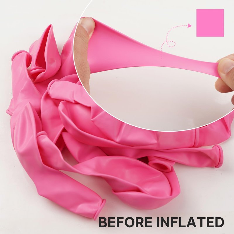 PartyWoo Pink Balloons 100pcs 12 Inch Matte Pink Balloon Arch Kit for Girl Baby Shower Gender Reveal Wedding Bachelorette Engagement Birthday Princess Butterfly Themed Party Decorations Pink-Y11