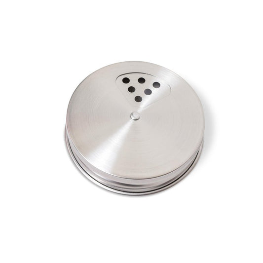 Stainless Steel Adjustable Spice Lid for Mason Jar (Regular Mouth, 4 Pack)