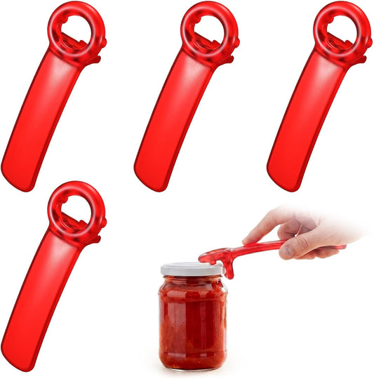 Skiennix Jar Lid Opener Set - 4 Easy Grip Tools for Seniors with Arthritis | Kitchen Accessory