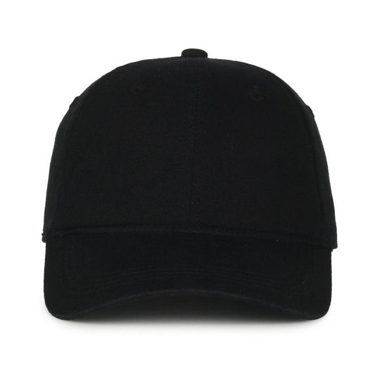 Outdoor Cap Blank Baseball Cap – Garment Washed Cotton Dad Hat, Low Profile Unstructured, Adjustable Tuck Strap, Black, One Size