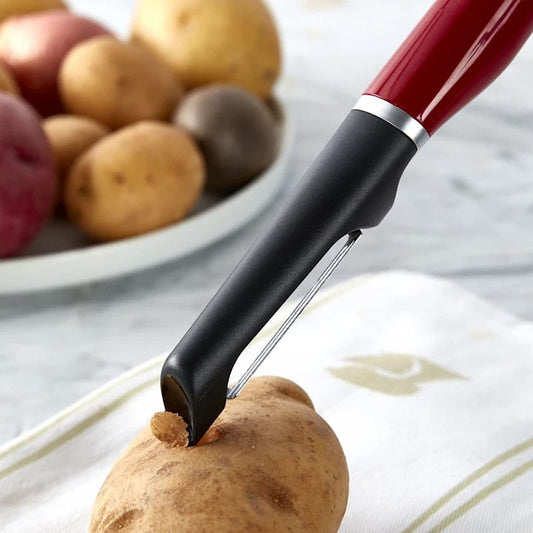 KitchenAid Gourmet Euro Peeler, 8.7-Inch, Red