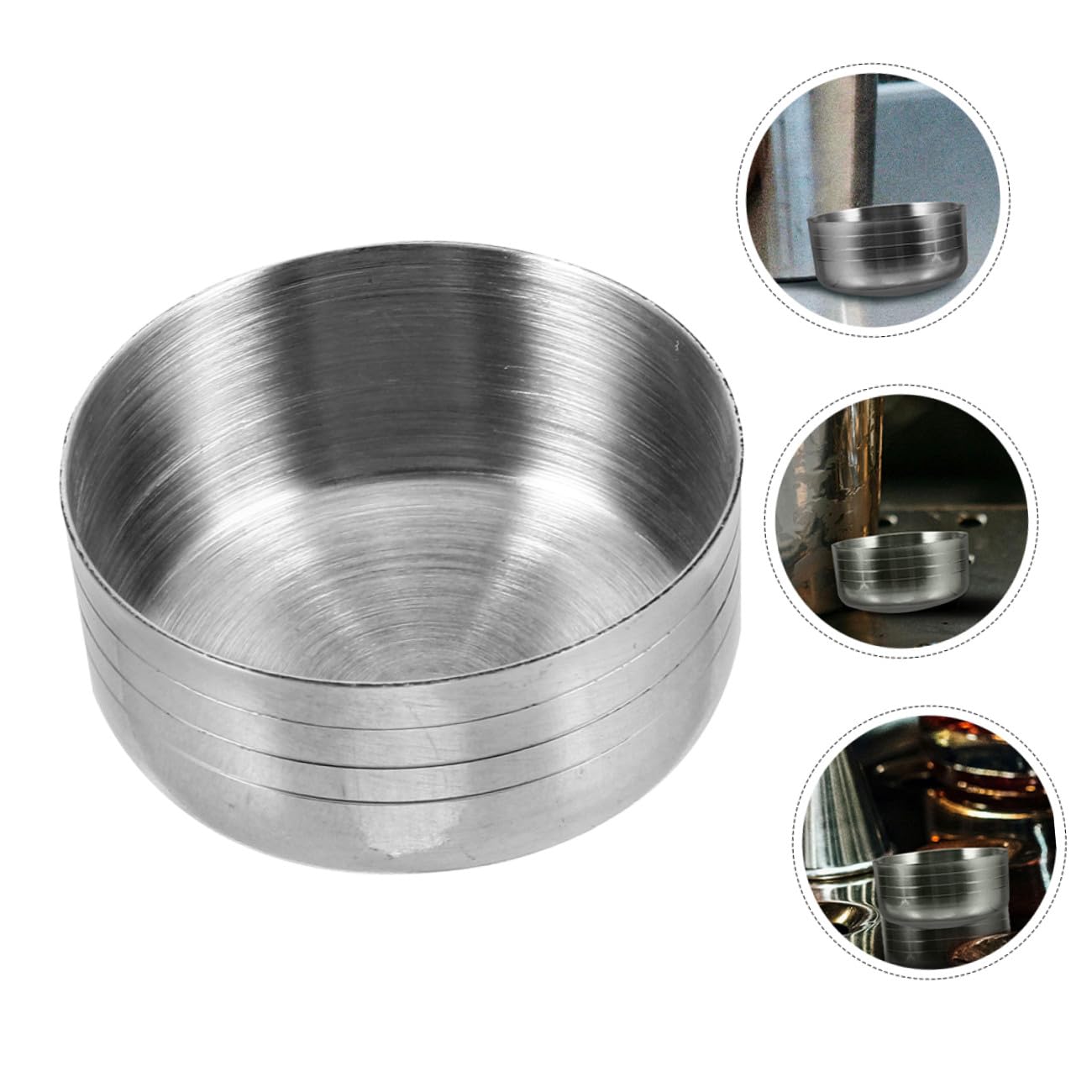 VINTORKY Stainless Steel Cocktail Shaker Lid Replacement 1.65 Inch Bar Tumbler Cap for Mixing Drinks Juice Bubble Tea Accessories