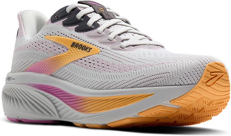 Brooks Women’s Ghost 17 Neutral Running Shoe - Oyster/Apricot/Pink - 10.5 Medium