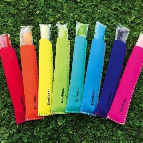 Insulated Neoprene Ice Pop Sleeves - 8-Pack Washable Popsicle Holders for Kids