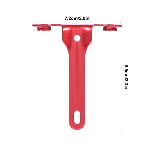 Co2 Bottle Bracket, Road Mountain Inflating Bracket CO2 Cartridge Holder, Can Mount 2 Cartridges (Red)