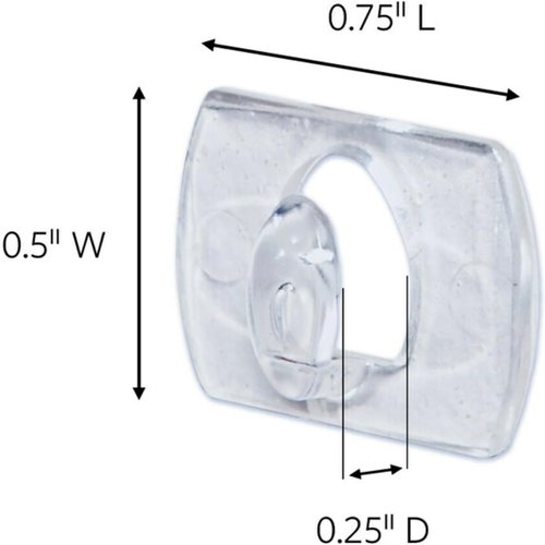 Command 17026CLR-ES Clear Decorating Clips - 20 Clips (2 Pack) for Easy Hanging Solutions