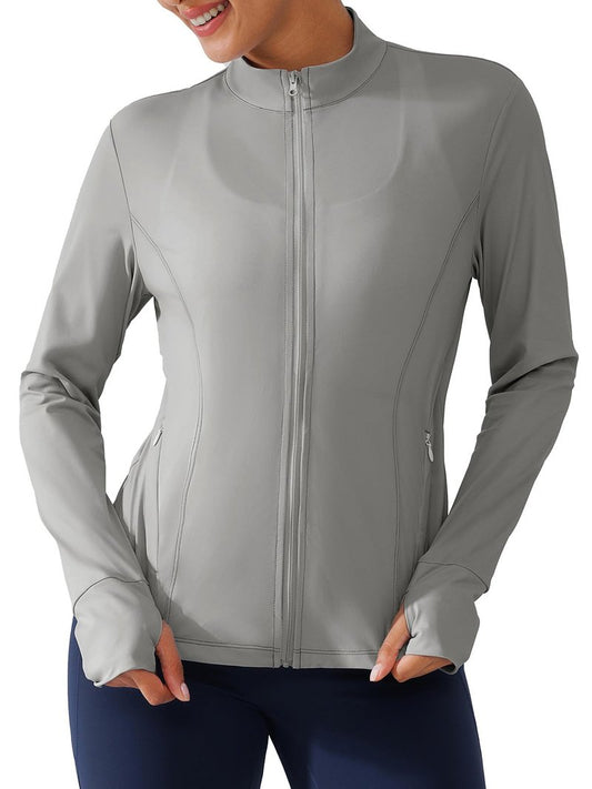 BRXL Women's UPF 50+ Sun Protection Lightweight Jacket with Thumb Holes Long Sleeve Hiking Sun Shirt with Pocket