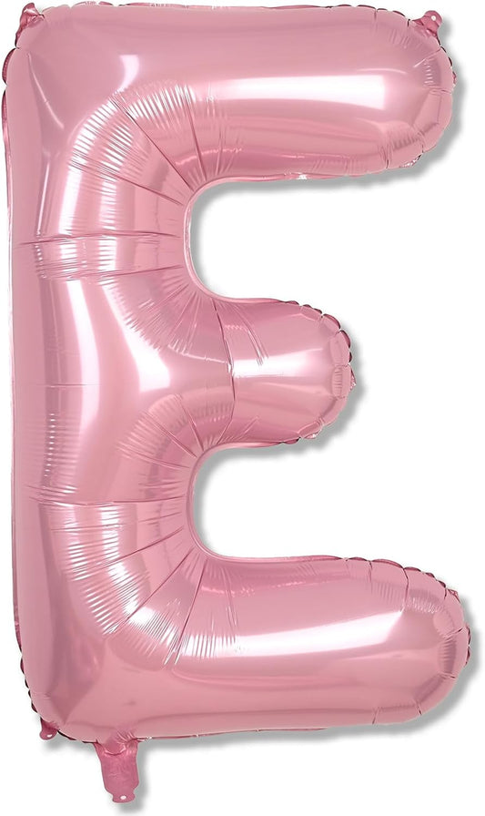 Skiennix 40-Inch Pearl Pink Letter E Balloon - Self-Inflating Foil Alphabet Decoration for Parties
