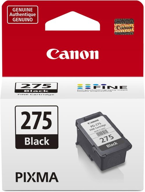 Canon PG-275 Black Ink Cartridge - Genuine Quality for TS3520, TR4720, TS3720 Printers