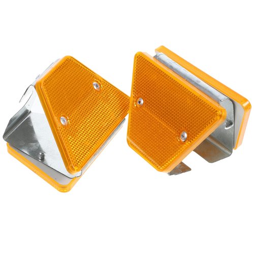 Gatuida Reflective Trail Markers Reflective Marker for Road Road Reflectors for Driveway Guardrail Delineators 2pcs Sturdy Stylish Driveway Markers