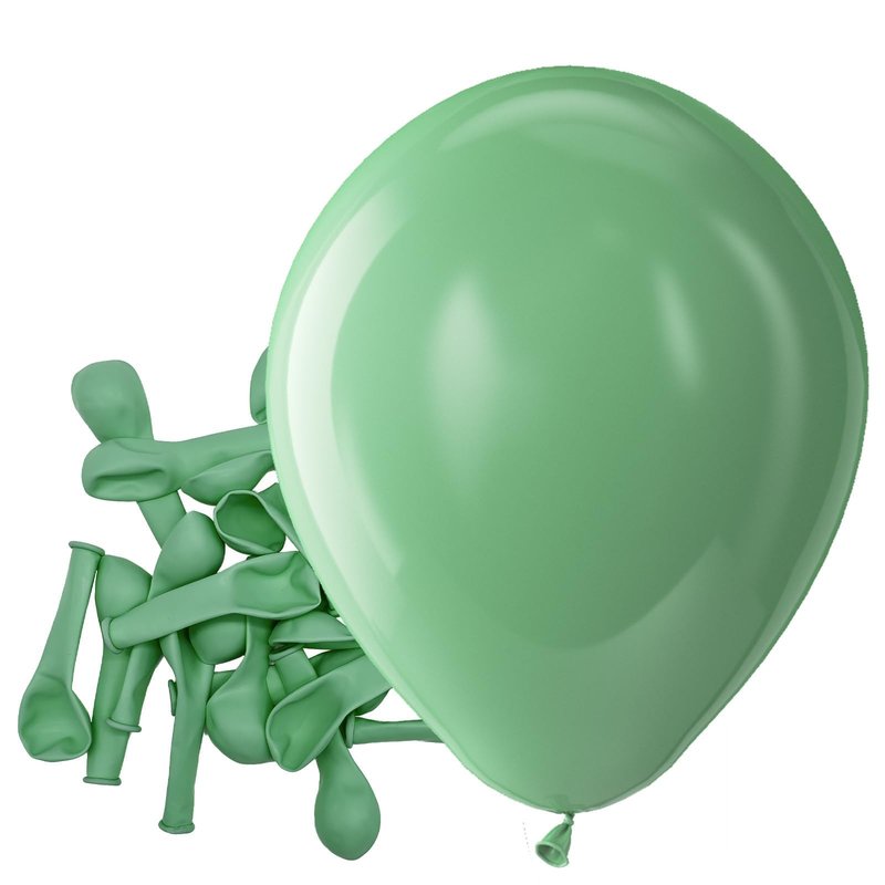 Bezente Sage Green Latex Party Balloons - 150 Pack 5 inch Round Helium Dusty Green Olive Balloons for Birthday Graduation Bridal Shower Wedding Safari Jungle Theme Party Decorations